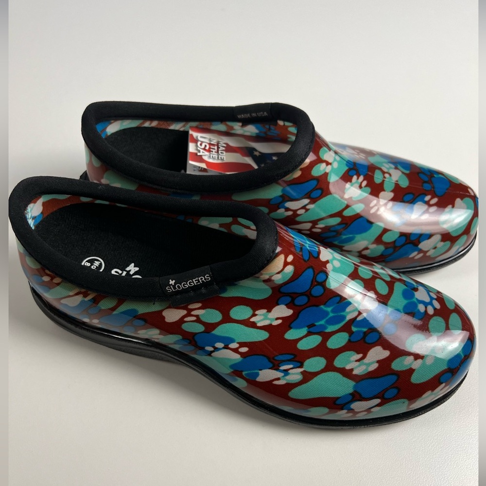 Sloggers Paw Print Waterproof Garden & Rain Shoes BRAND NEW - NWT